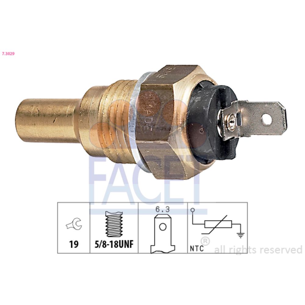 Sensor, kylvätsketemperatur 37-3029