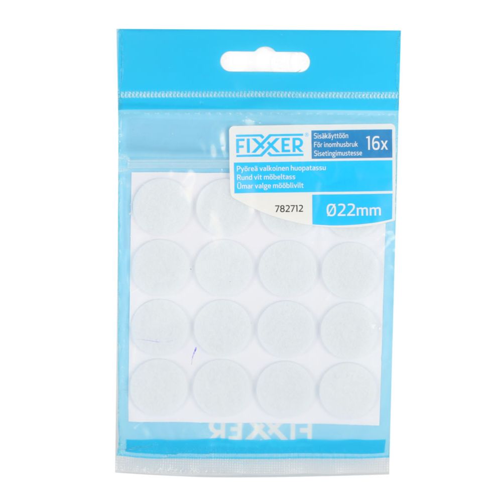 Fixxer® huopatassu pyöreä Ø 22 mm 16 kpl