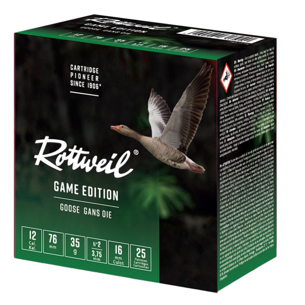 Rottweil Game Edition Goose 12/76 35G #2 3.75mm 25 kpl