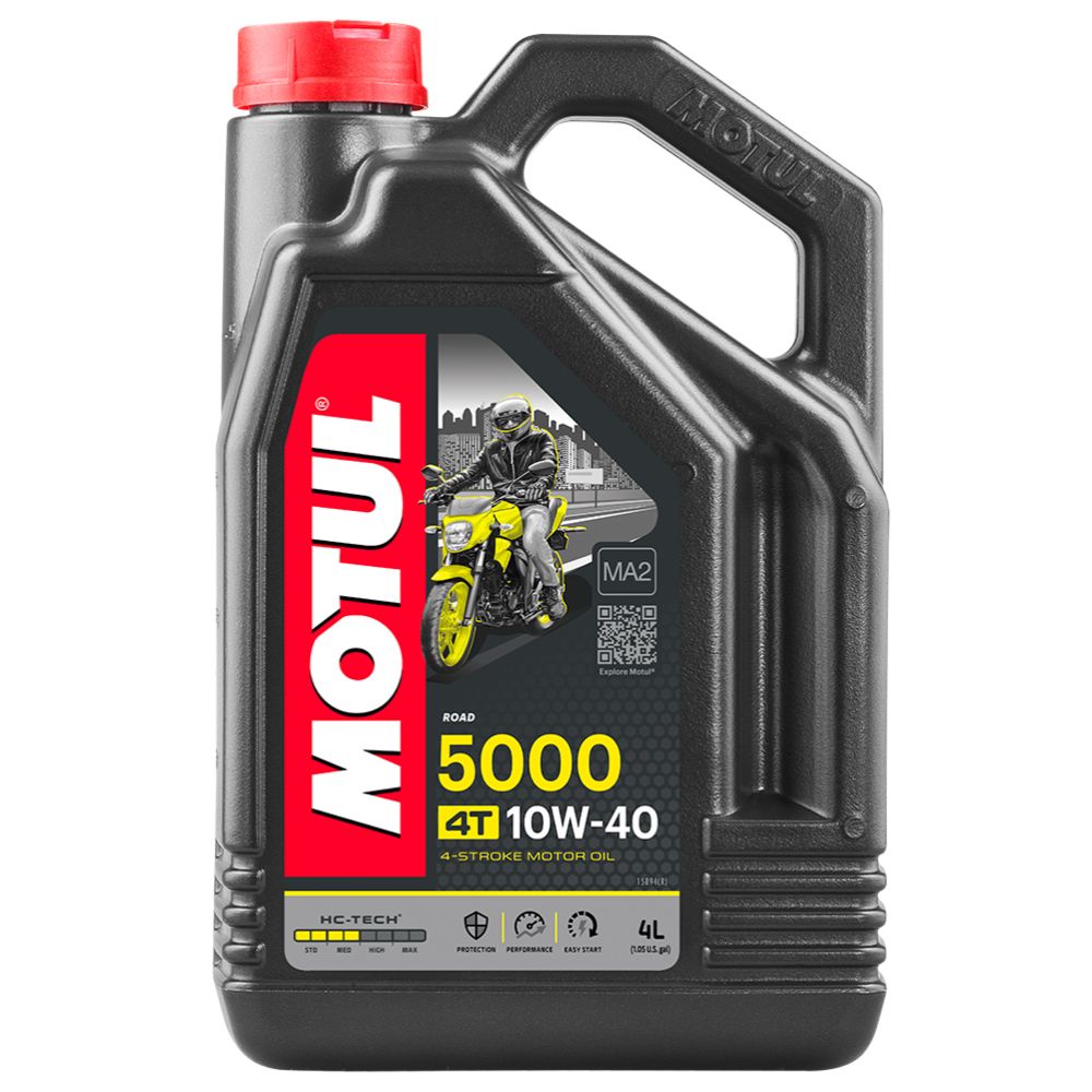 Motul 5000 10W-40 motorolja 4T delsesyntetisk motorolja 4 L