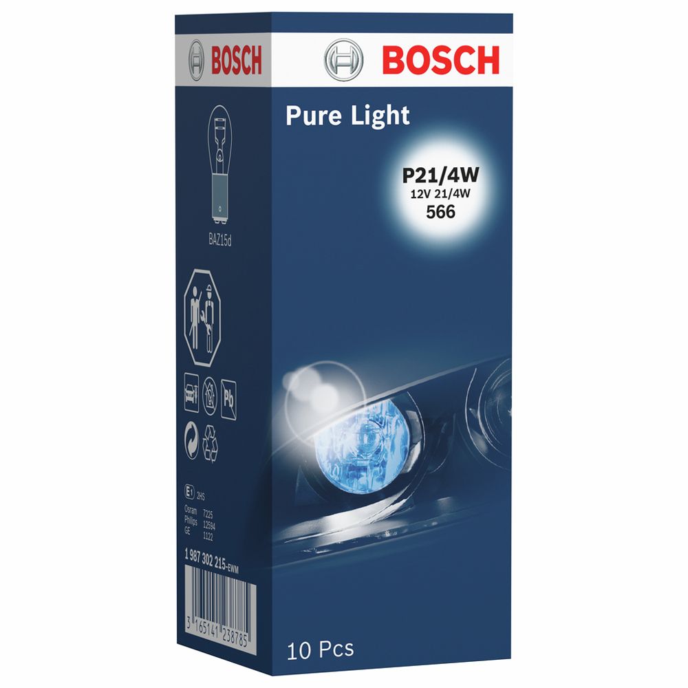 Bosch BAZ15d-pirn 12 V 21 / 4 W P21/4W 150° 10 tk