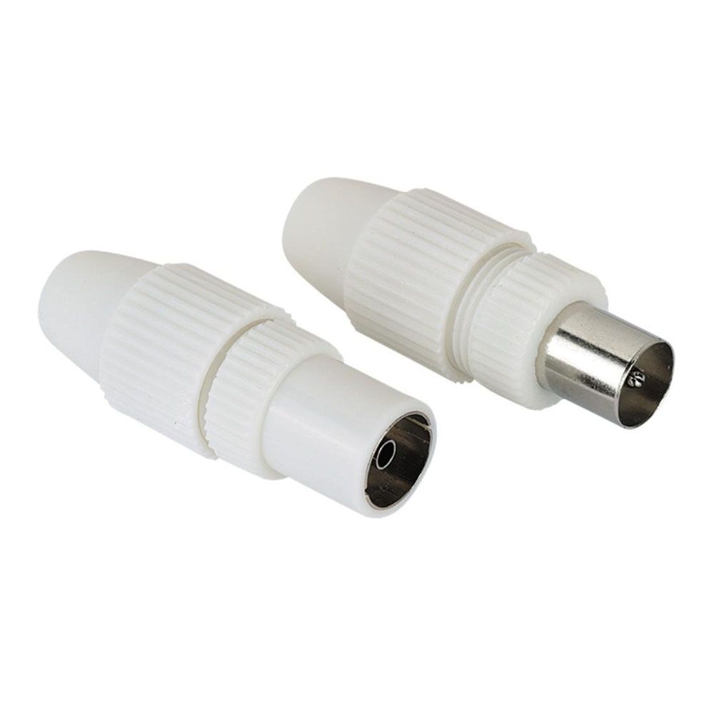 Hama antennkontaktsats, Coax hane, Coax hona, skruvbar
