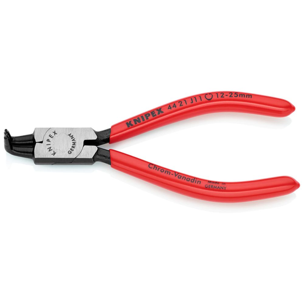 Knipex® 44 21 J11 böjd låsringstång klämmande 130 mm 12-25 mm