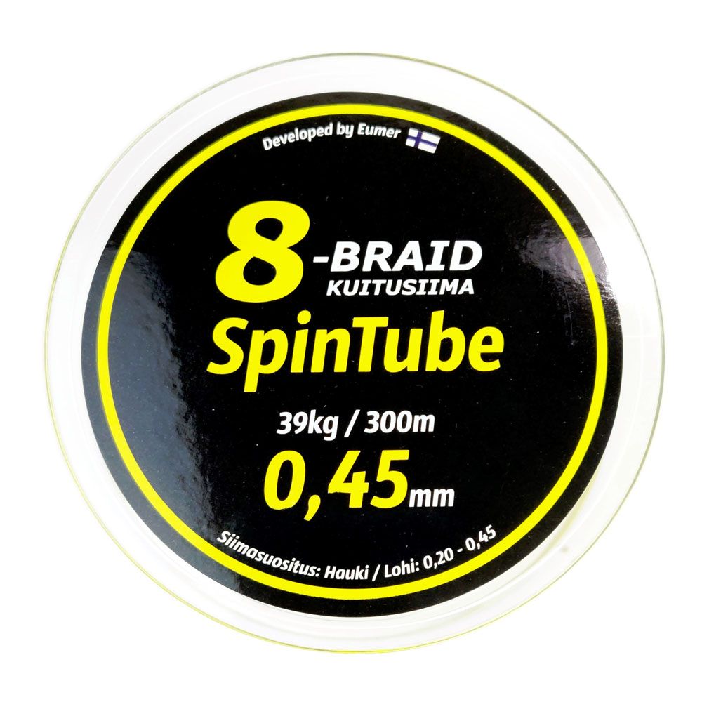 Spintube 8 kuitusiima fl 0,45 mm / 300 m 39 kg