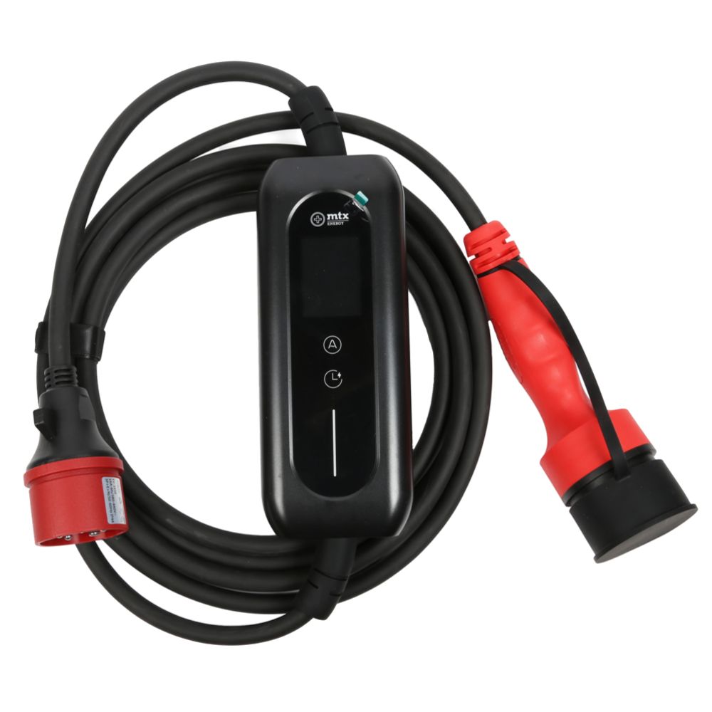 MTX Energy 6-16 A kaasaskantav elektriauto laadija, 5m laadimiskaabel