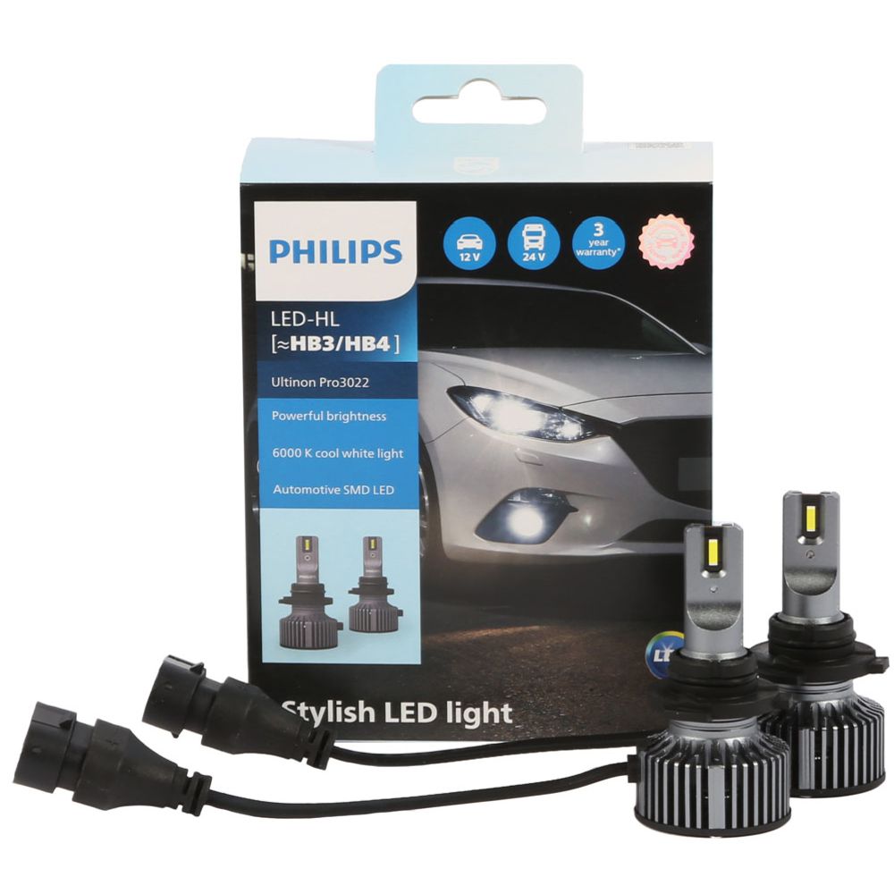 Philips Ultinon Pro 3022 LED HB3/HB4 ajoneuvopolttimopari