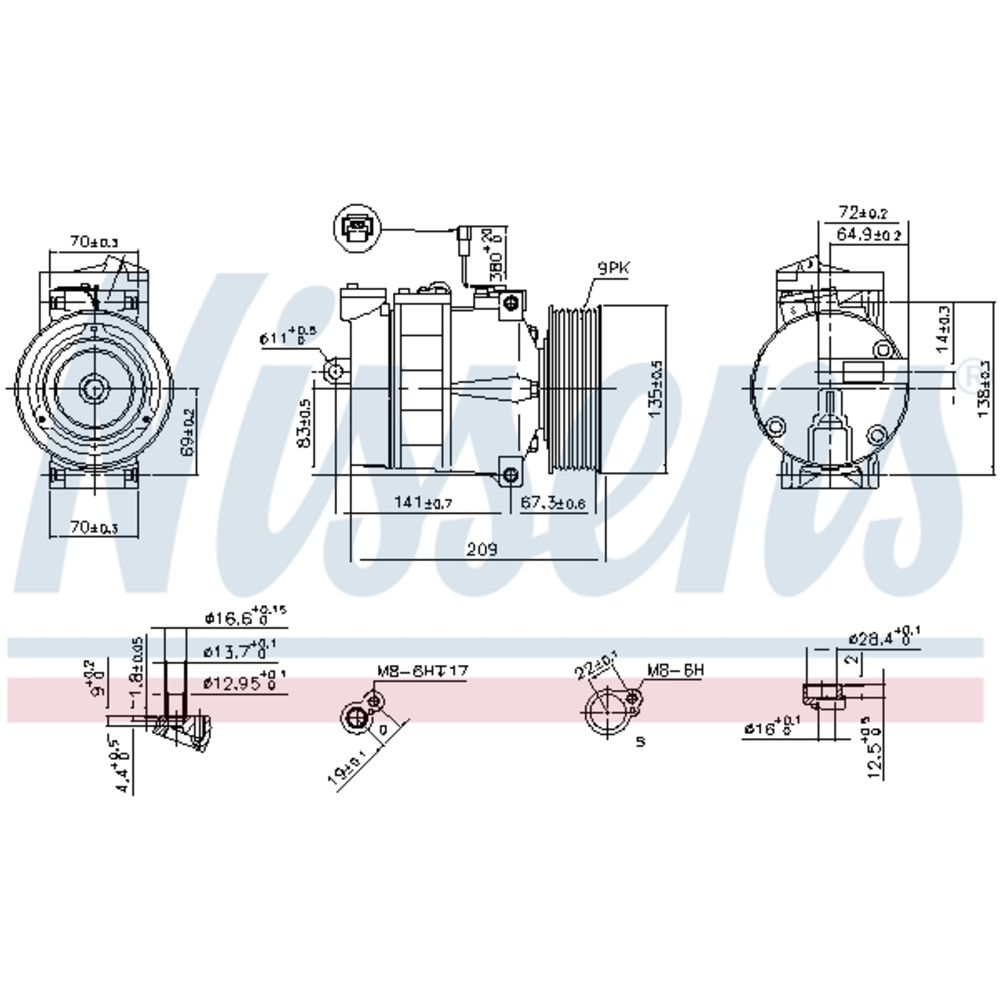 Ilmastointilaitteen kompressori 30-00263