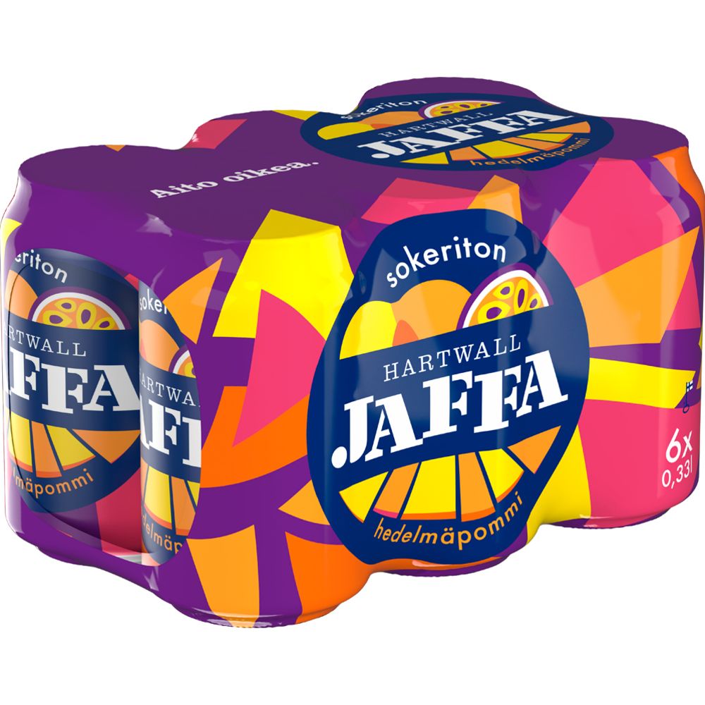 Hartwall Jaffa Hedelmäpommi Sokeriton 0,33 l 6-pack