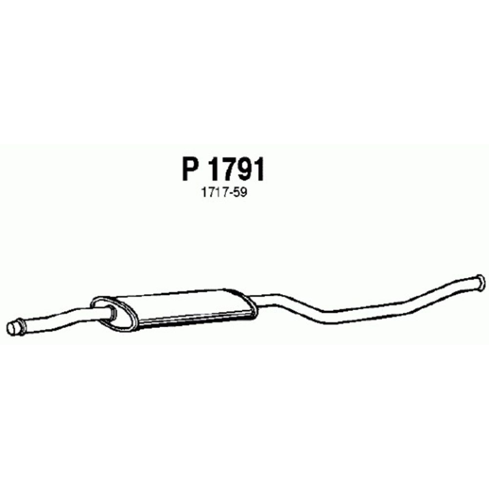 Mittljuddämpare 14-1819