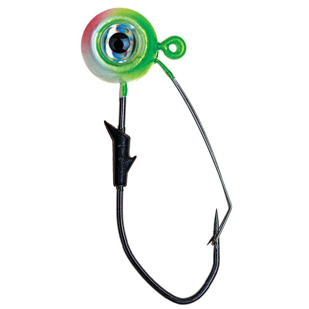 Lazer Sharp Pro-V Eagle Eye ruohosuojattu jigipää 7 g # 3/0 Rainbow 5 kpl