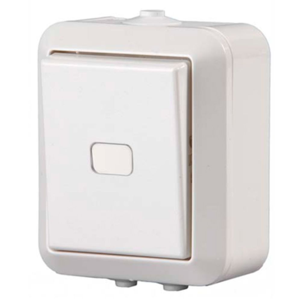 ABB Kosti 6-brytare utanpåliggande IP44 vit