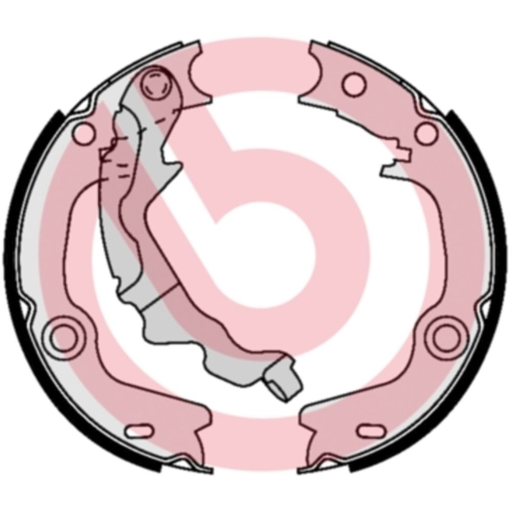 Bromsbackar, sats, parkeringsbroms 22-3534
