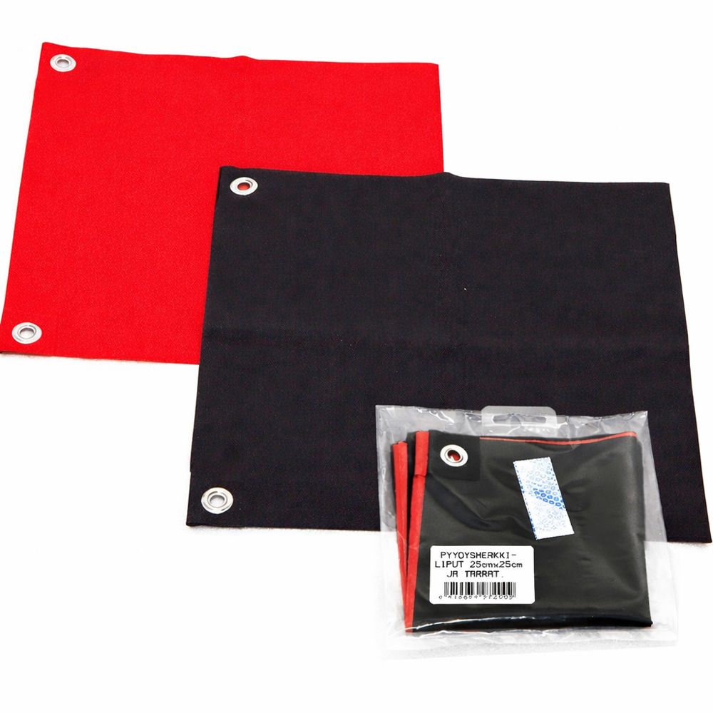 Kaira püügimärgistuslipud 25 x 25 cm 2 tk punased lipud