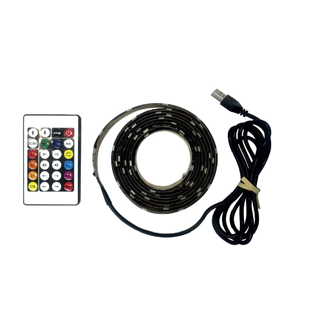 Led Energie RGBIC LED nauha 2M USB-A kaukosäätimellä