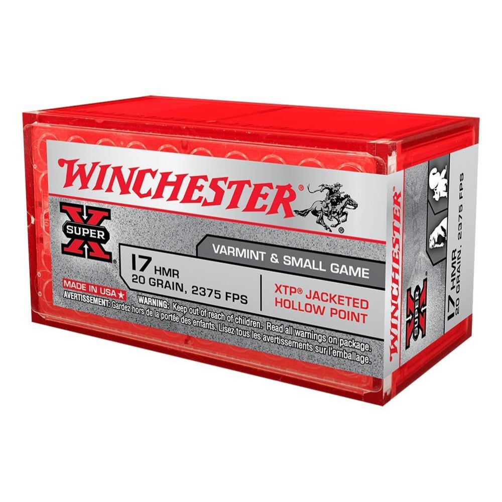 Winchester .17 HMR Super-X 20 gr JHP 50 kpl