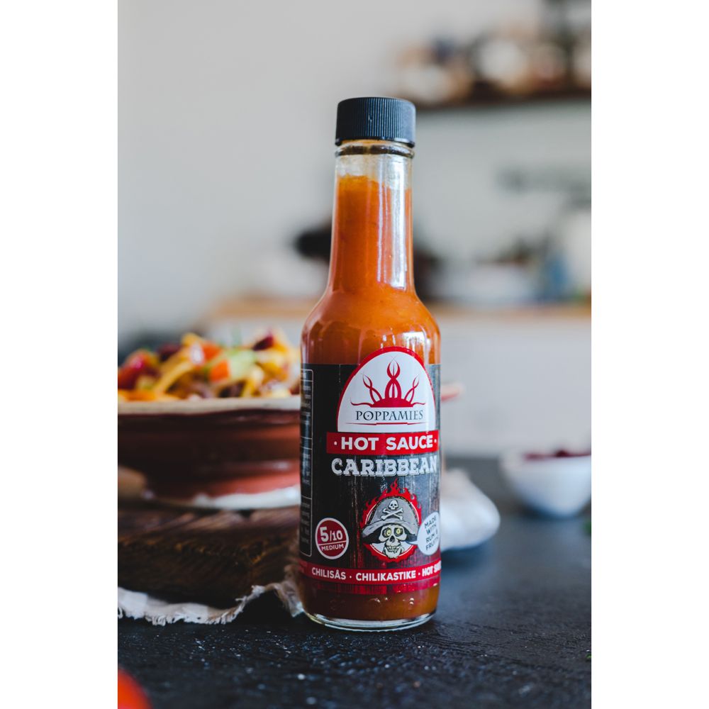 Poppamies Hot Sauce Caribbean chilisås 150 ml