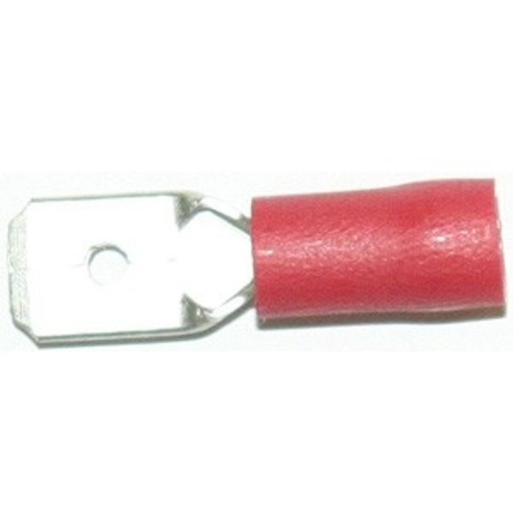Abiko A1507H lamepistik 6,3 mm isane punane 100 tk