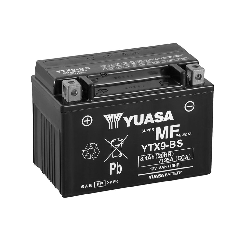 Yuasa MC-batteri 12 V 8 Ah "YTX9-BS"
