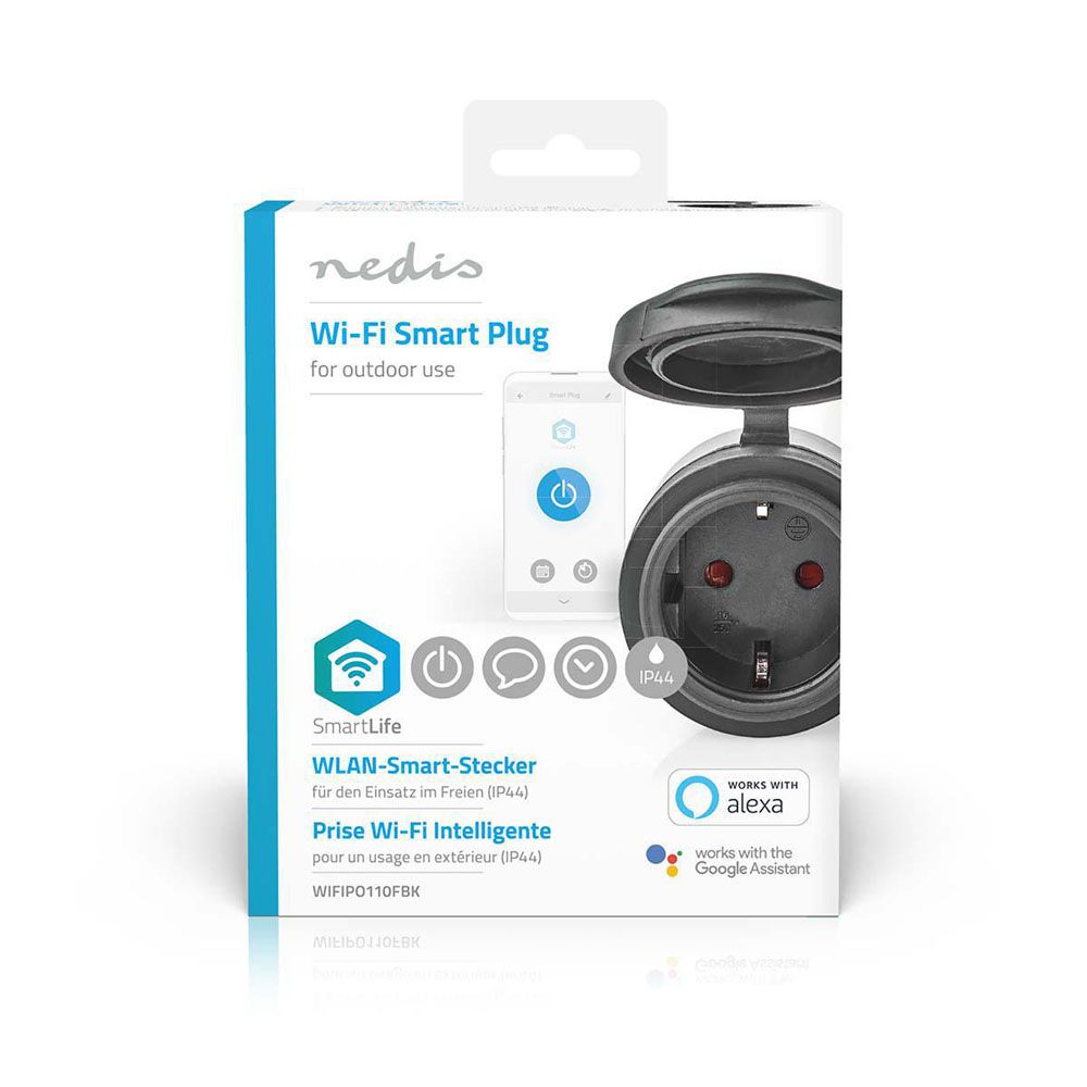 Nedis® SmartLife smarteluttag för utomhusbruk Wi-Fi 16 A IP44