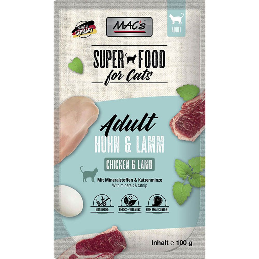 Mac's kissan märkäruoka kana ja lammas 100 g