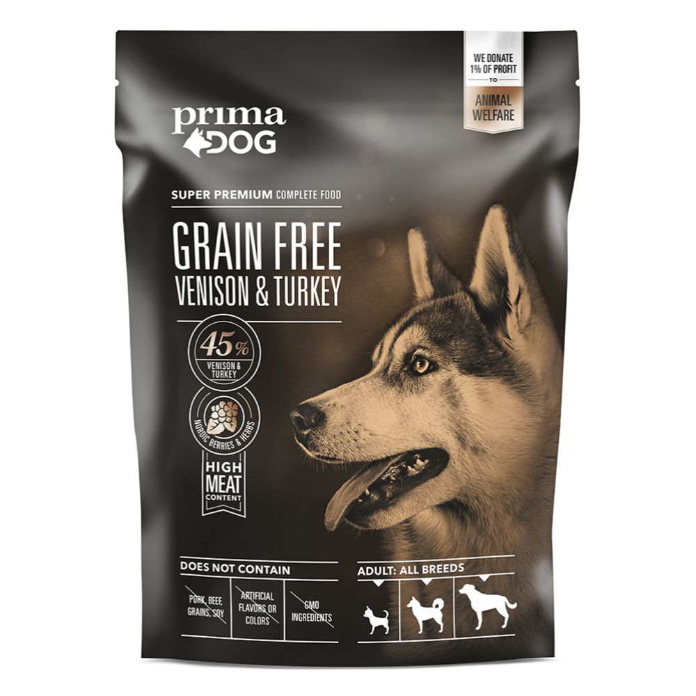 PrimaDog Peura-kalkkuna viljaton 1,5 kg