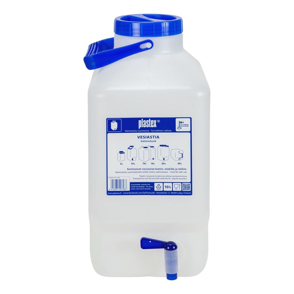 Plastex kraaniga veekanister, 10 l