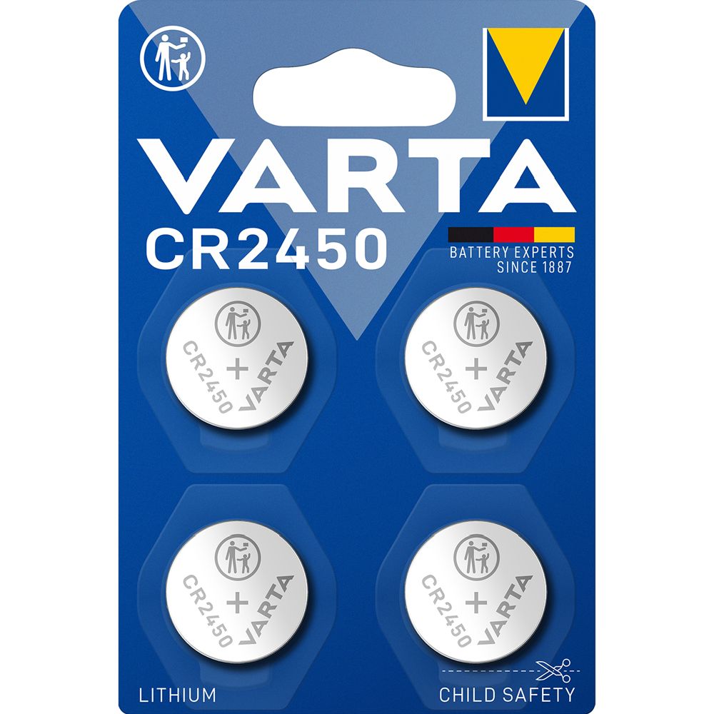 Varta CR2450 knappcellsbatteri 4 st.