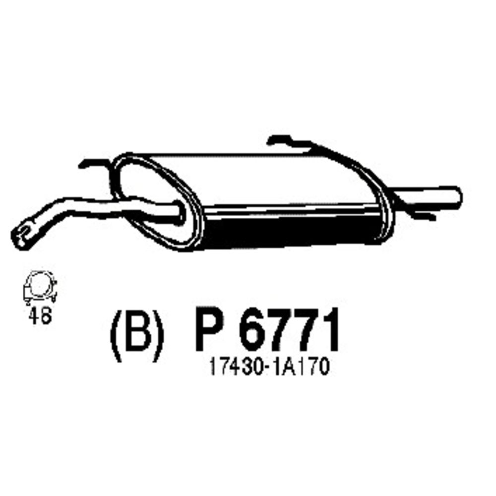 Takaäänenvaimentaja 14-6771