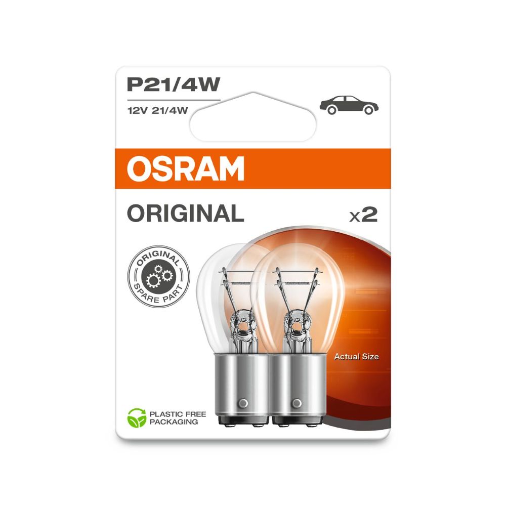 Osram BAZ15d-polttimopari 12V 21/4W P21/4W 150°