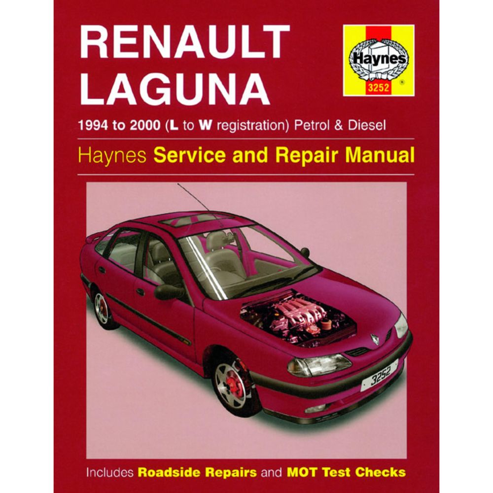Korjausopas Renault Laguna englanninkielinen