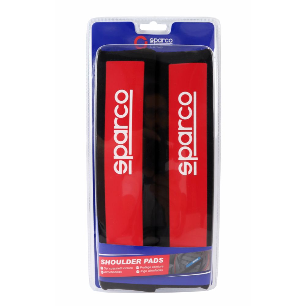 Sparco bältespads röd/svart