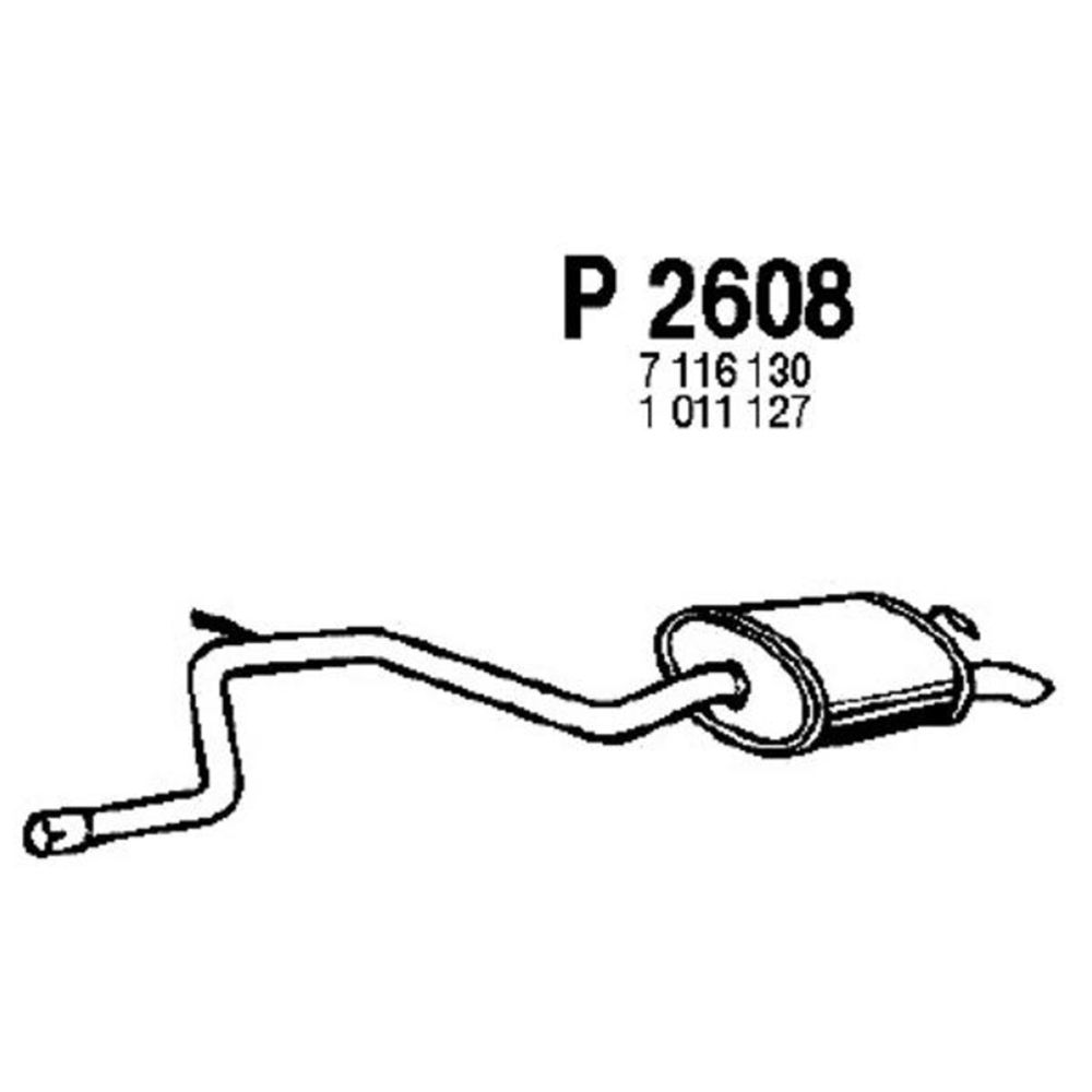Takaäänenvaimentaja 14-2684