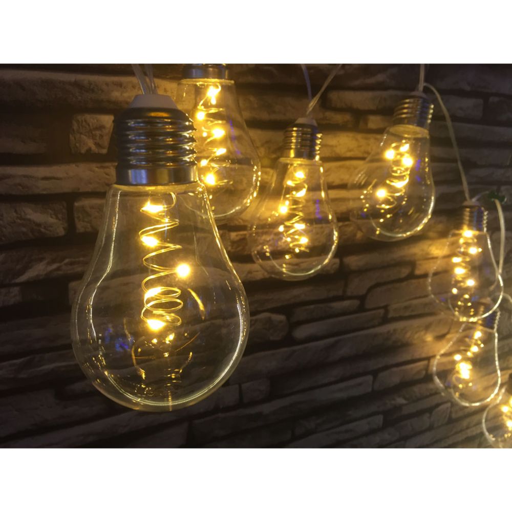 Lumo LED hehkulamppu valosarja 10 lamppua 2700K 5 m IP20