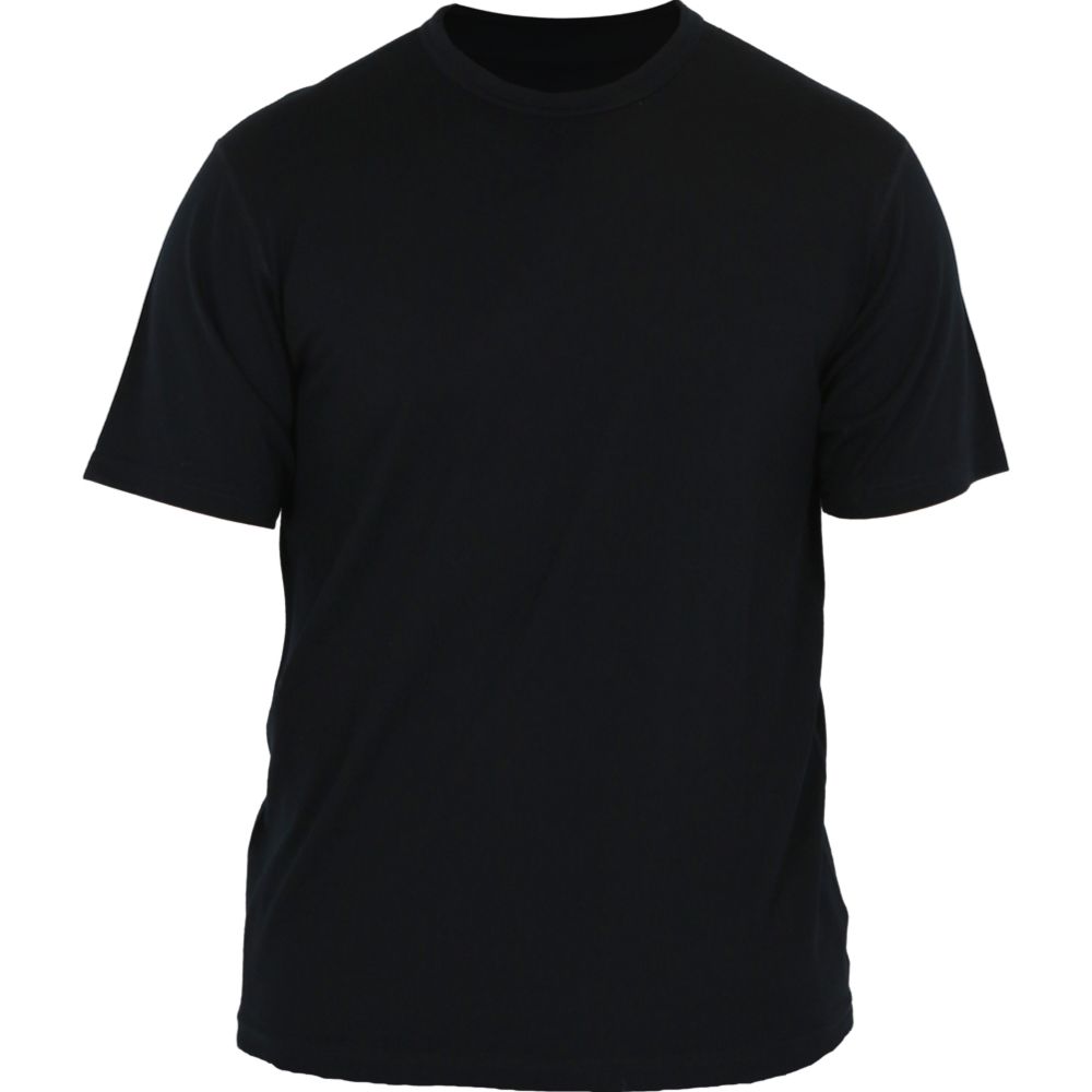 Woodlander 100 % merinoull t-shirt svart
