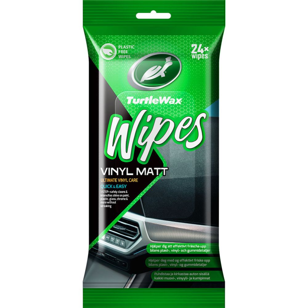 Turtle Wax Vinyl Matt Wipes Flatpack 24 st.
