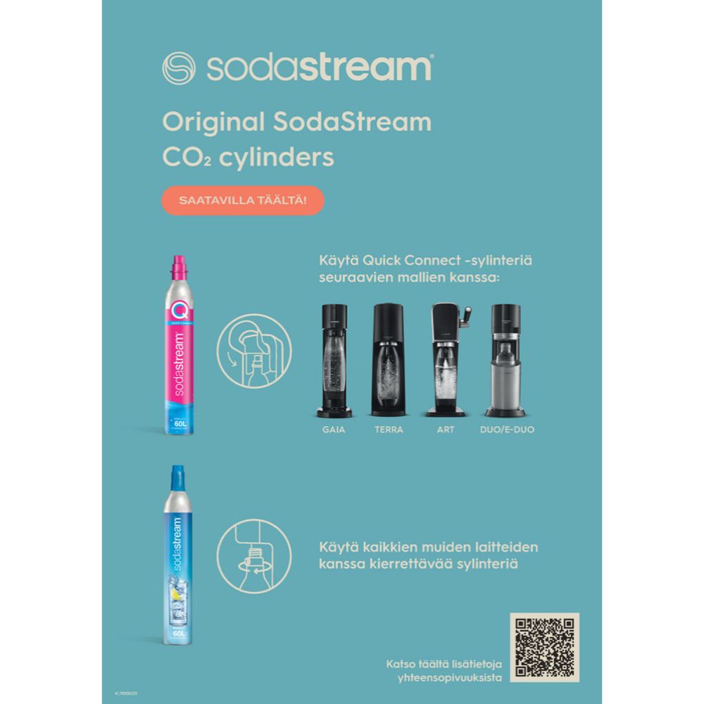 SodaStream Quick Connect lisähiilidioksidi