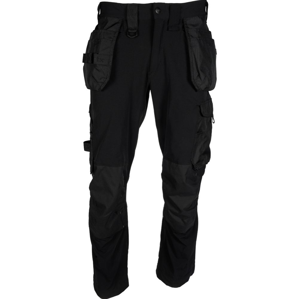 MTX Workgear työhousut 4-way stretch musta