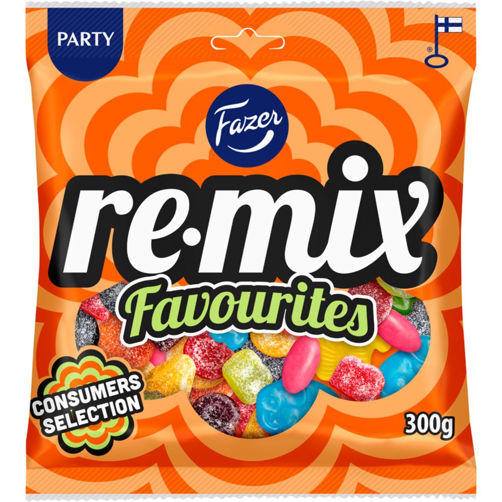 Fazer Remix Favourites karkkipussi 300g