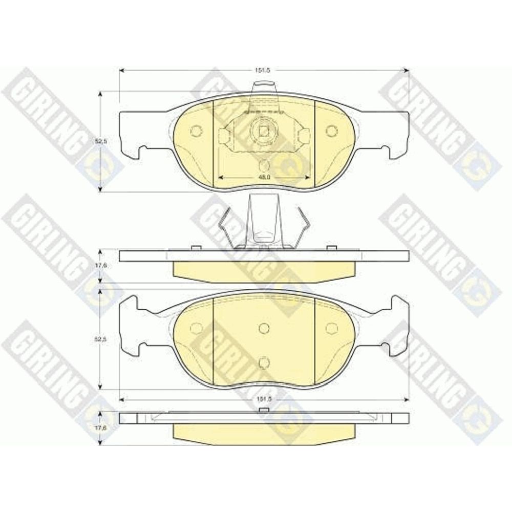Piduriklotside komplekt 97-23070