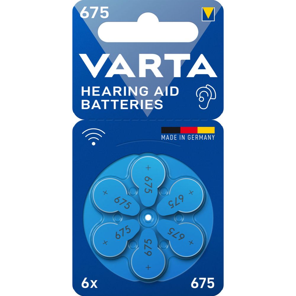 VARTA kuulokojeparisto 675 (PR44) 6kpl