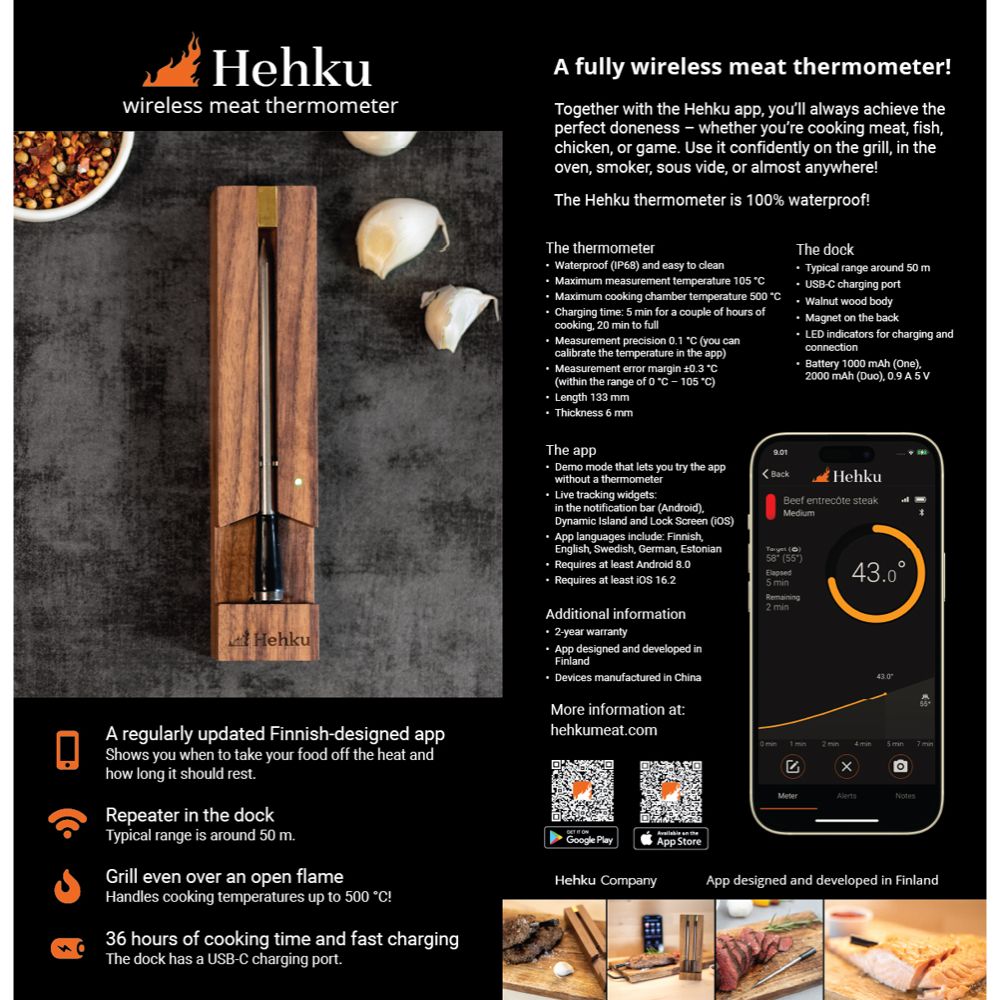 Hehku One langaton paistomittari