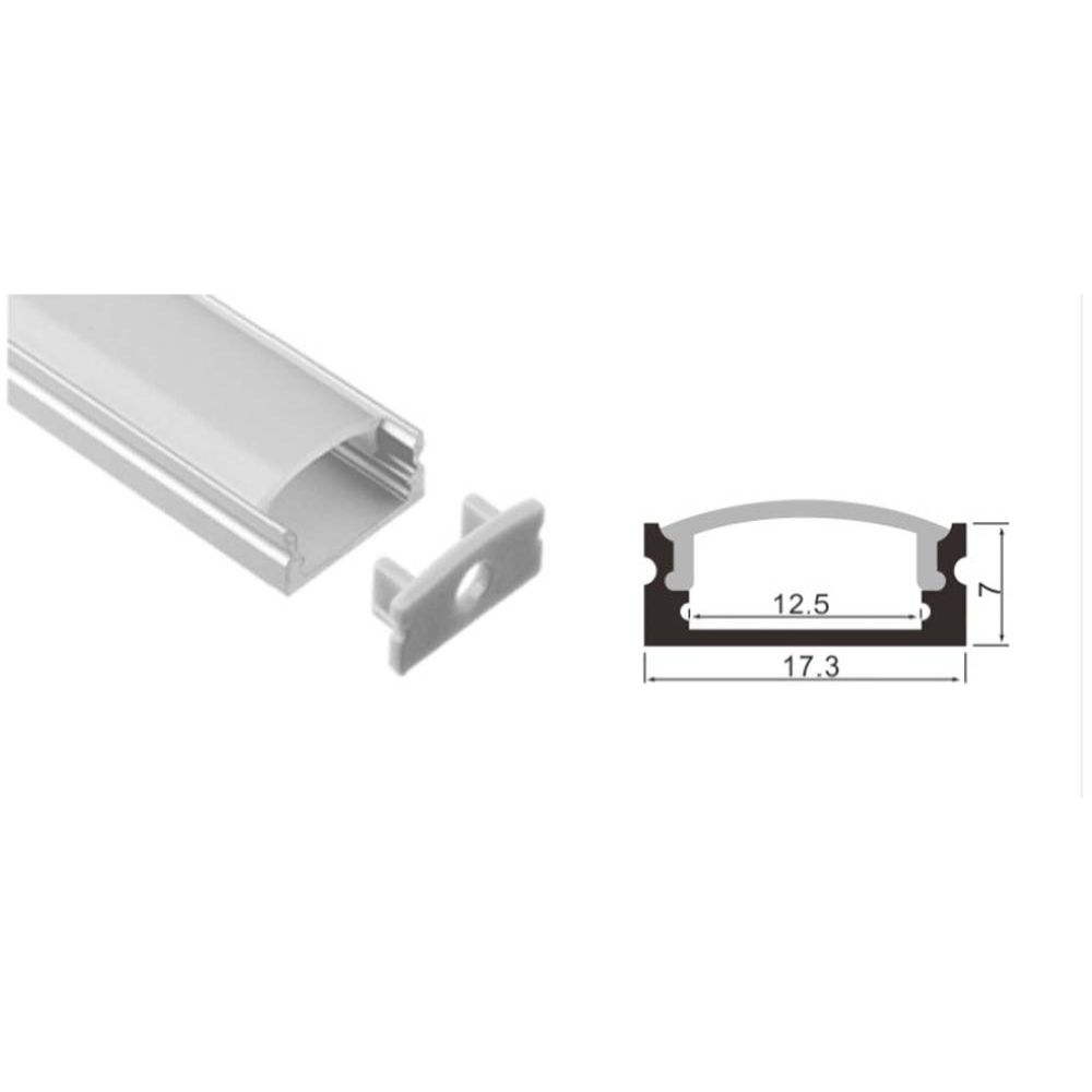 Led Energie LED-riba paigaldusprofiil 1m sirge alumiinium