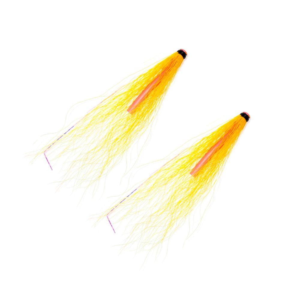 Eumer Putkiperho bucktailsiipi keltainen 2 kpl