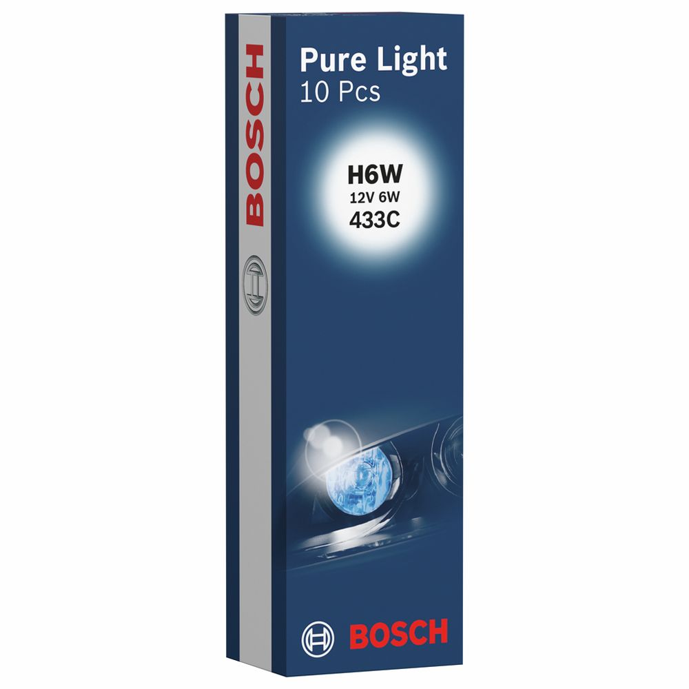 Bosch BAX9s-pirn 12 V 6 W H6W halogeen 10 tk