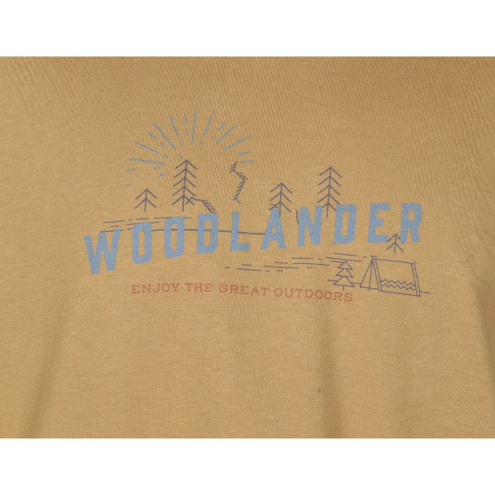 Woodlander Crew T-paita, keltainen