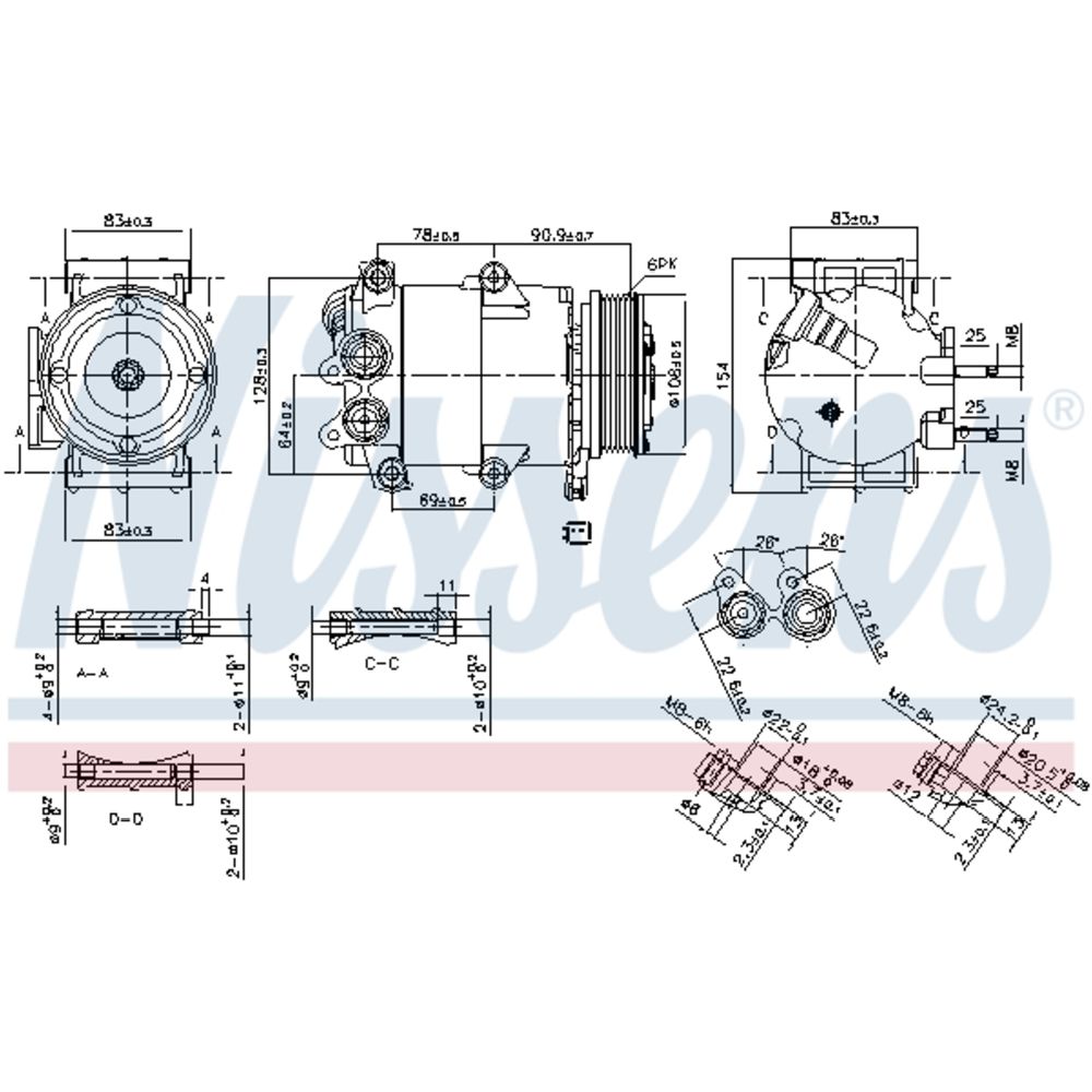 Ilmastointilaitteen kompressori 30-00253