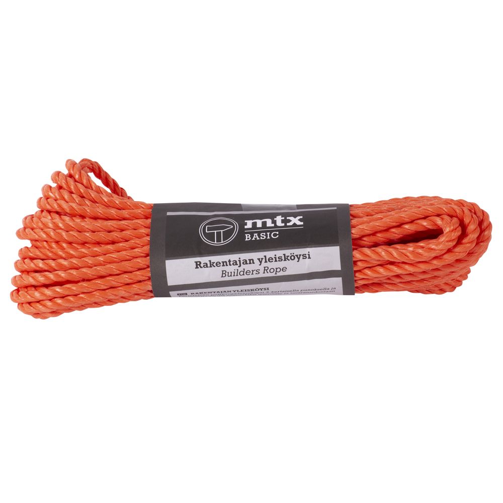 Rakentajan yleisköysi polypropyleeni 8 mm, 20 m