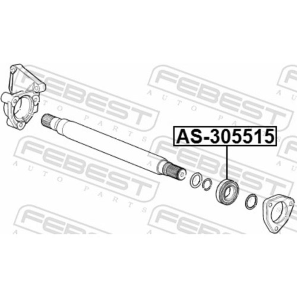 Vetoakselin laakeri 17-06456