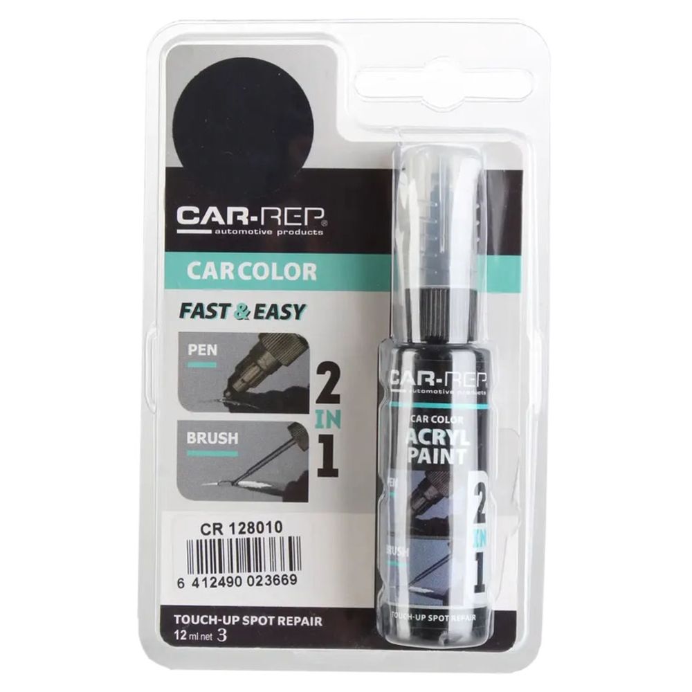 CAR-REP Touch-up korrigeerimispliiats 12 ml 128010 Black metallic