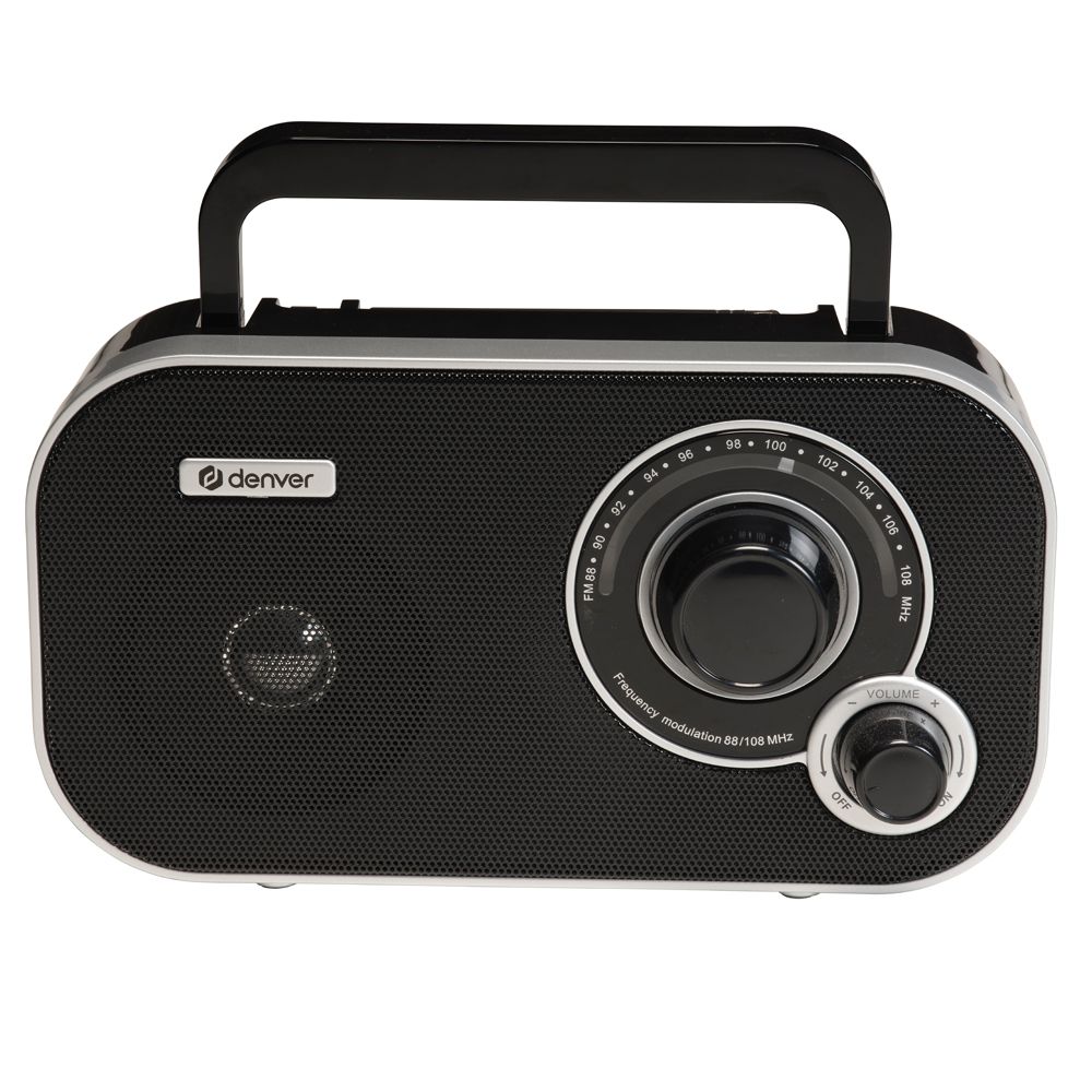 Denver TR-51 kannettava FM-radio musta